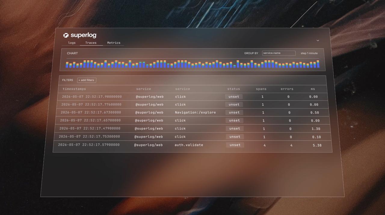 Superlog launch video (YC P26), made by Unveil Studio